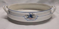 Antique WS George Bluebird Tureen/Vegetable Dish NO Lid picture