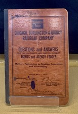 1929 C. B & Q - Questions and Answers Booklet - Chicago, Burlington & Quincy picture