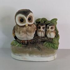 VTG Homco Ceramic Screech Owl Figurine 1298 EUC picture