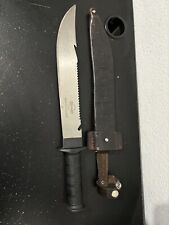 Vintage Imacasa Machete Knife and Leather Sheath Honduras picture