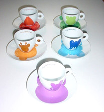 Jeff Koons 2001 Illy Art Collection Espresso Cups & Saucers - Set of 5 Rosenthal picture