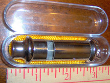 Silver LONDON POLICE WHISTLE & Lanyard English bobby british Emergency TooT TOOT picture