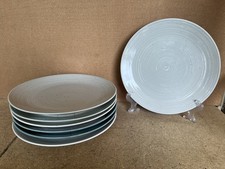 Set Of 7 Sango Stoneware Siterra Artist's Blend 10.75” Dinner Plates (M14 picture