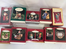 Vintage Hallmark Keepsake Christmas Ornaments – Lot of 10  – Original Boxes picture