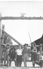 J38/ Montague Michigan RPPC Postcard 40s Jack and Jill Ranch Storm Family 24 picture
