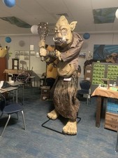 HOME DEPOT 8 Ft Giant-Sized Animated Tumble the Troll Halloween Animatronic Prop picture