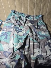 Vintage 90s US Army USGI Woodland Camo BDU Combat Field Pants  picture