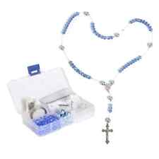 Rosary Making Kit Glass Bead Rosary Making Supplies Beads Jewelry Making Blue picture