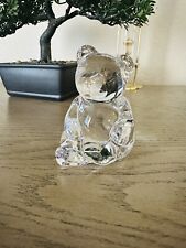 Vtg Princess House Figurine Crystal Weight Teddy Bear Germany 24% Lead Crystal picture
