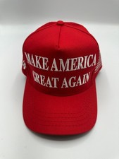 Authentic Cali-Fame MAGA 45-47 Trump Red Made In America Trucker Hat One Size picture