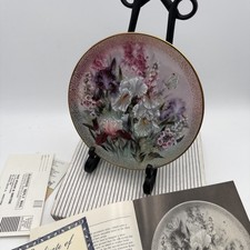 1991 1st Issue Symphony of Shimmering Beauty Plate - Lena Liu IRIS QUARTET 9821J picture