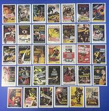 1997 Horror Movie Poster Card Set of 34 Trading Cards Bela Lugosi NM/MT picture