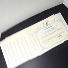 Winchester-Western Award for Distinguished Shooting Certificate Sheets lot of 11 picture