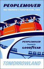 Disneyland Peoplemover Ride 11X17 Poster Disney Tomorrowland picture