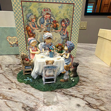 Lang & Wise Special Friends Tea Party Figurine 1999 Sherri Buck Baldwin Boxed picture