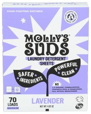 Mollys Suds Laundry Sheets Lavender 4.32 Oz Pack Of 6 picture