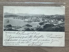 Vintage Postcard Kristiansund Norway Harbor View 1901 Litho picture