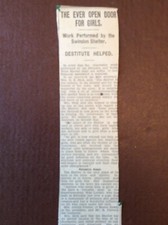 A2r Ephemera 1929 Swindon News Item Mrs R B Hicks Destitute Girls picture