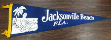 VINTAGE 1960s JACKSONVILLE BEACH FLORIDA PENNANT banner Bathing Beauty 26