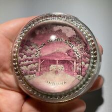 Brown County State park Indiana Glass Dome Paperweight  picture