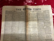 Interesting historic newspaper  , RARE , NEWS , THE TIMES , APRIL 1954 picture