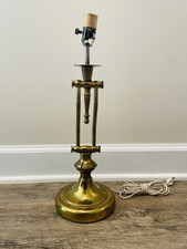 Stiffle Mid Century Brass Adjustable Lamp - WORKS - No Bulb picture
