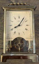 Vintage Schatz Sohne No 59 8 Day Brass Skeleton Carriage Clock Germany Works picture