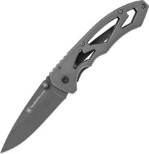Smith & Wesson Framelock Large Grey Stainless Folding Pocket Knife CK400L picture
