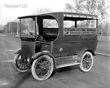 1900's Edison Electric Vehicle 8x10 Photo picture