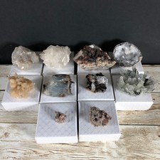 10pcs Topaz Calcite Barite Quartz Garnet Bulk Crystal Mineral Specimen ST11 picture