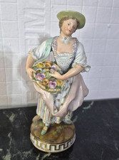 Antique German Meissen porcelain Figurine, 6 inches high. picture