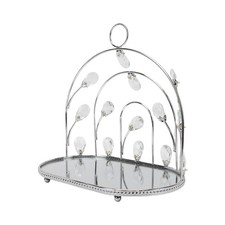 Dessert Tray Bird Cage Fruit Plate With Elegant Crystal Design Vintage Mode IRMQ picture