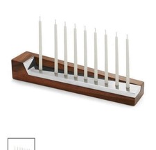 Nambe Geo Menorah made w/ Alloy and Acacia Wood - Designed by Mikaela Dorfel picture