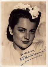 *Gone with the Wind *OLIVIA de HAVILLAND ink signed 5X7 VINTAGE photo picture