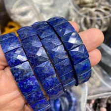 1pcsNatural lapis lazuli Stone Bracelet Brown Gemstone Stretch Bracelet Handmade picture