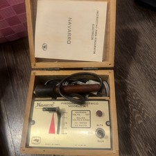 Vintage Navarro Modelo A-1 Electric Pyrograph Wood Burning Kit Case Manual  picture