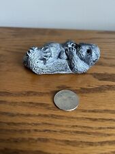 Vintage Wolf Original Soapstone Sculpture Sea Otter with Baby picture