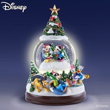 Disney Holiday Sculptural Snowglobe With Lights And Music picture