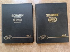 Vintage Schwinn Bicycle Bike Service Manual Vol.1 & Vol. 2 - Hardback picture