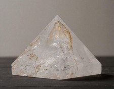 60MM Clear Crystal Quartz Brilliant Crystal , Mineral Specimen Stone Pyramid picture