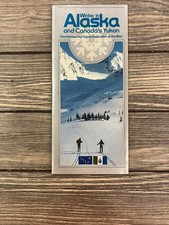 Vintage 1981 Winter Alaska Yukon Travel Brochure Tourism Pamphlet 80s Ski picture