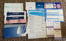 Lot 20 vintage Miami Air Aeroflot Tower Air France ticket envelopes Airlines picture