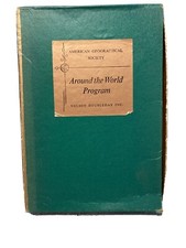 Vintage 1963 American Geographical Society Around the World Program book sets picture