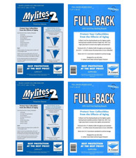 100 Mylites 2 Mil Mylar Silver & Golden Age Comic Book Bags and Full Back Boards picture