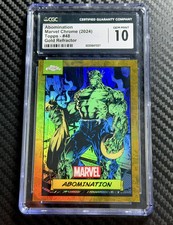 2024 Topps Chrome Marvel Abomination Gold Refractor /50 CGC 10 ST50 picture