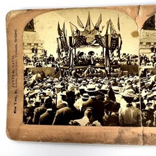 President McKinley Pan American Exposition 1901 Stereoview Card BW Kilburn 1446 picture