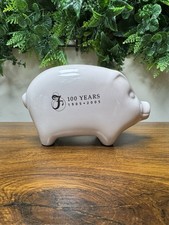 Fenton Fund Ceramic Coin 4” Piggy Bank 100 Anniversary 1905-2005 picture