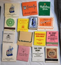 Vintage Matchbook Lot 15 San Diego California Hotels Restaurants Advertising picture