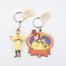 1997 Anastasia Applause Keychain Lot Anya Figural & Pooka Vinyl Tags Vintage  picture