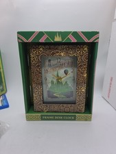 Wicked Emerald City Desk Clock Frame Steampunk Wizard of Oz New 8 Inch New Rare picture